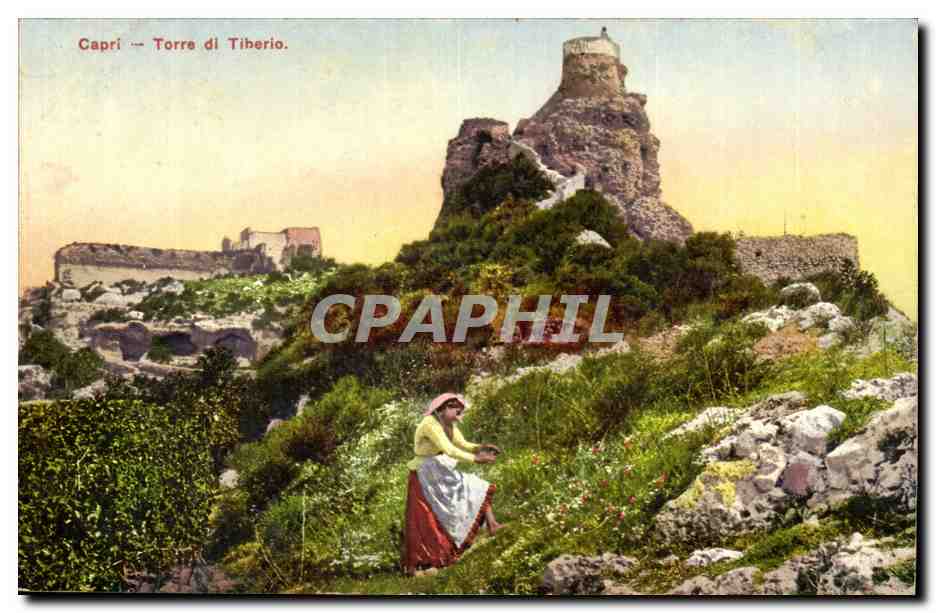 Italie - Italy - Capri - Torre di Tiberio - CPA 