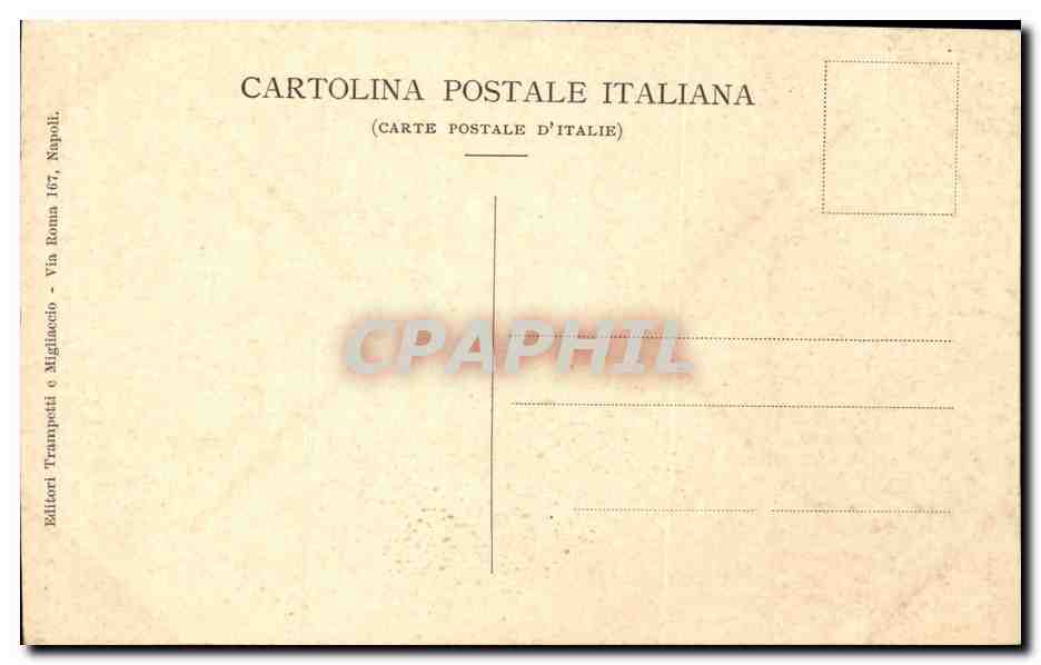 CPA Italie Italia Napoli Piazza S Ferdinando — Verso