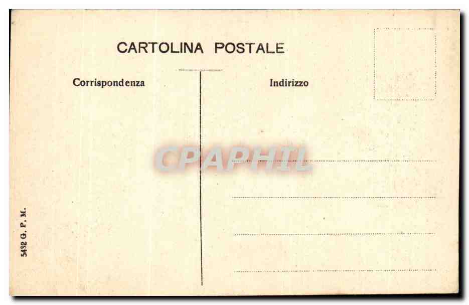 CPA Italie Italia Milano Interro Teattro della Scala (Opera) — Rückseite