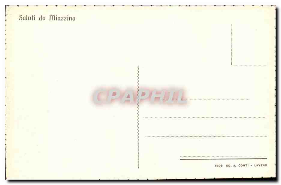 CPA Italie Italia Eremo di Miazzina  — Rückseite