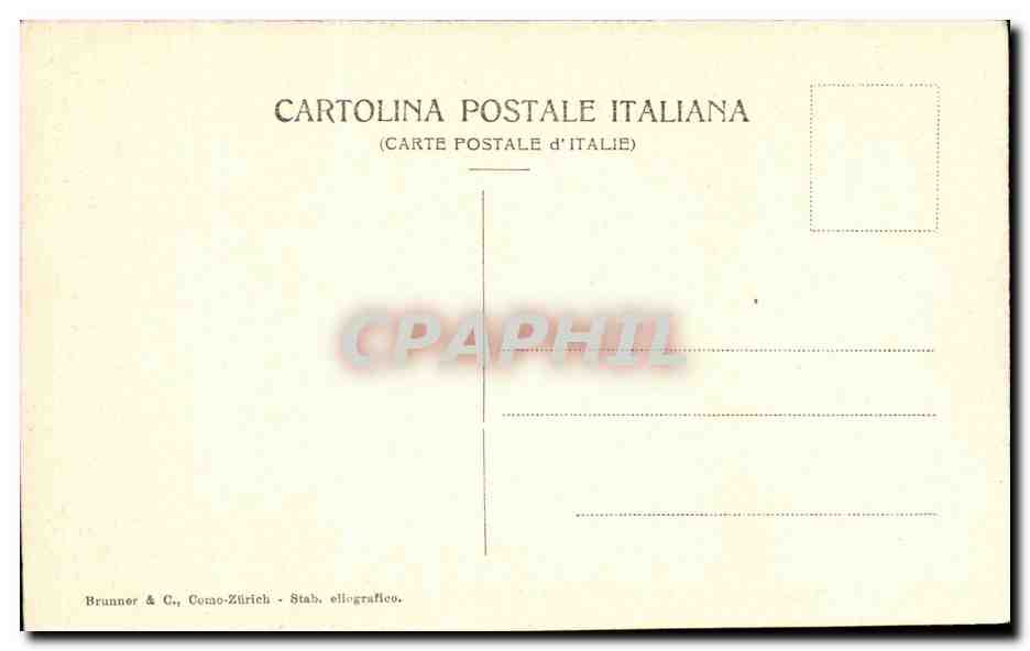 CPA Italie Italia Lago Maggiore Baveno e Isola Superiore — Rückseite
