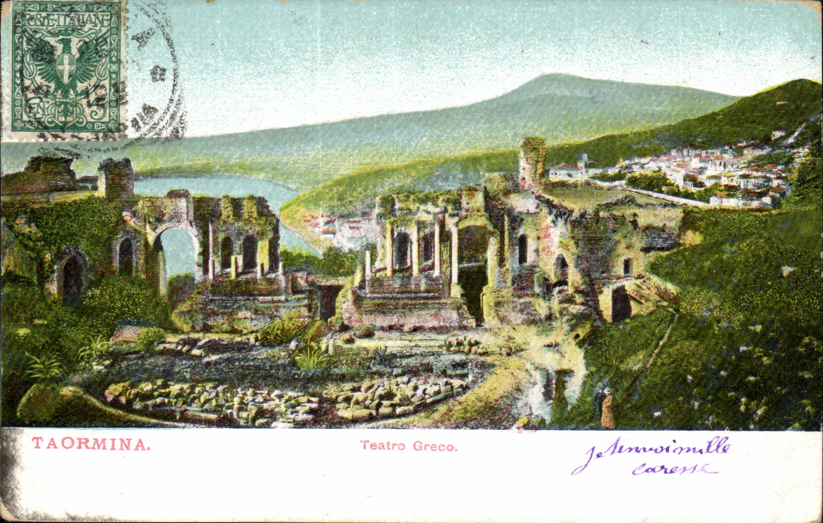 CPA Italie Italia Taormina Teatro Greco