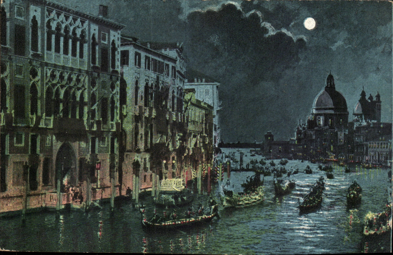 CPA Italie Italia Venezia Sereneta nei Canal Grande