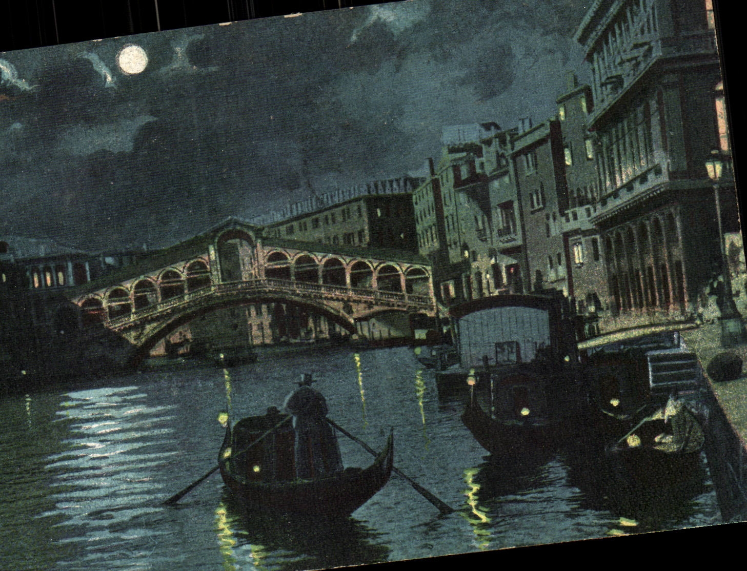 CPA Italie Italia Venezia Ponte di Rialto Venice