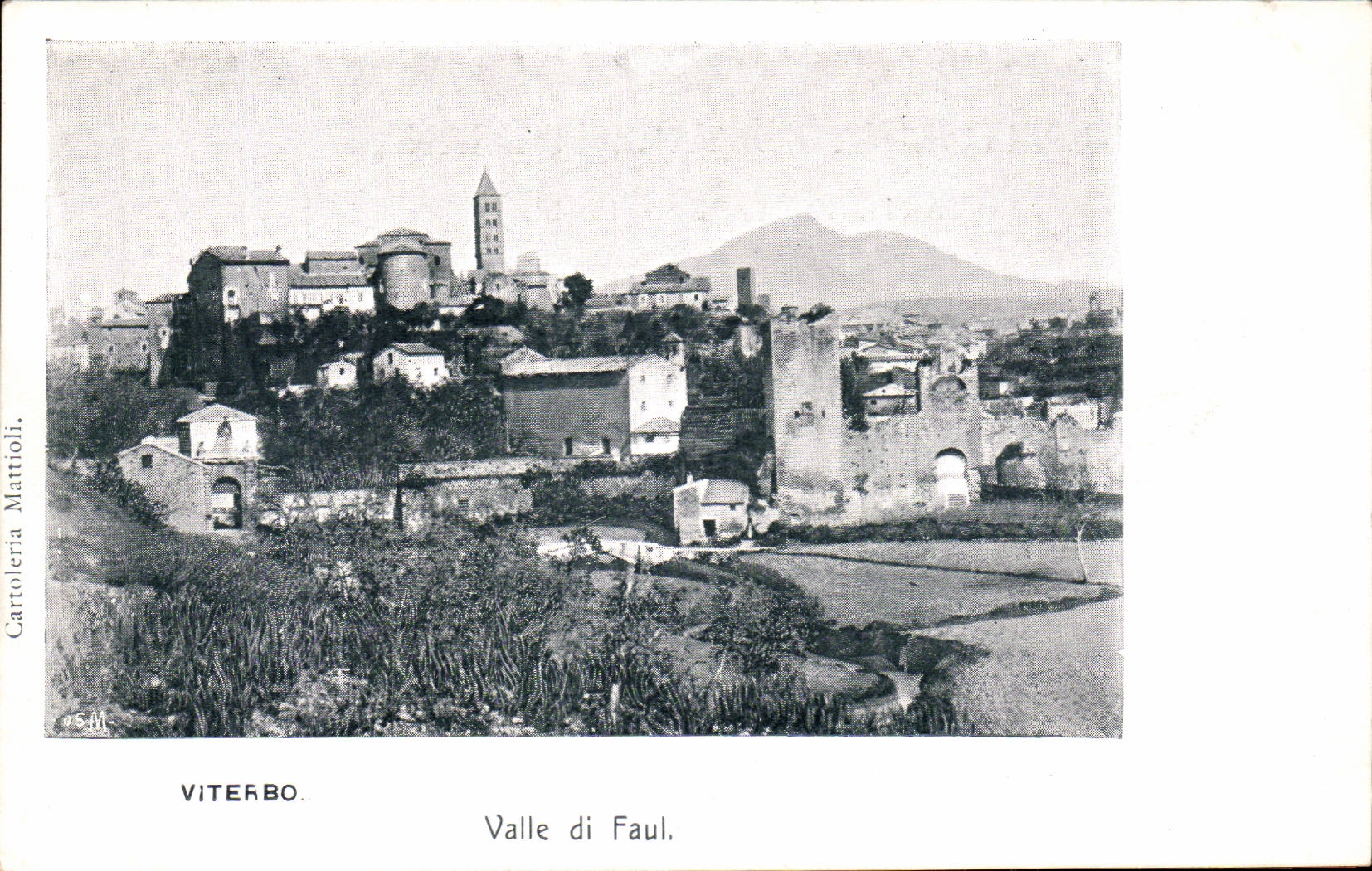 CPA Italie Italia Viterbo Valle di Faul