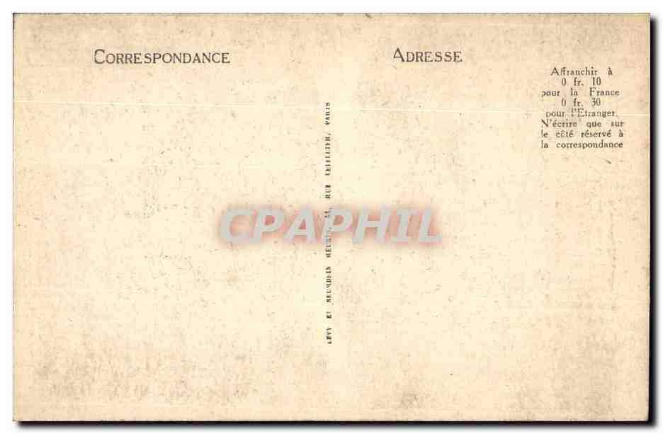 Langeais CPA L'entree du chateau — Rückseite
