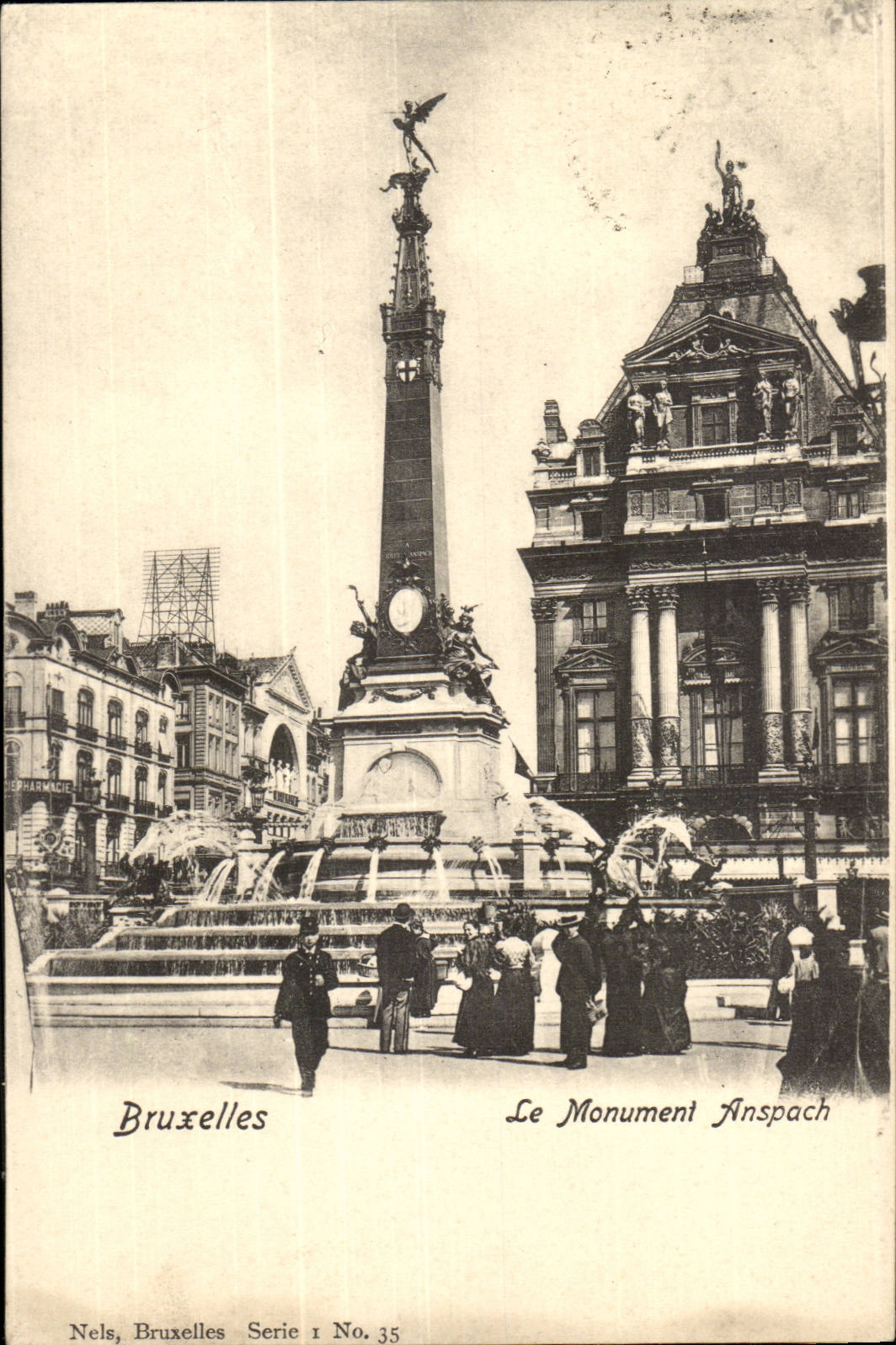 Belgie Belgique Bruxelles CPA le monument Anspach