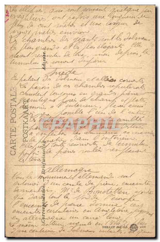 Belgie Belgique Namur CPA Maison du 17eme — Rückseite