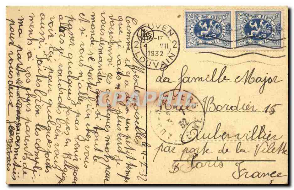Louvain — Église Saint-Pierre, le jubé — J. L. S. éditeur — Rückseite