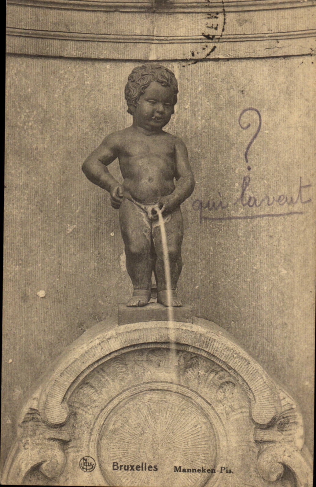 Belgie Belgique CPA BRuxelles Manneken Pis (ange angel)
