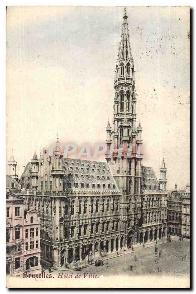 Belgie Belgique CPA Bruxelles Hotel de ville