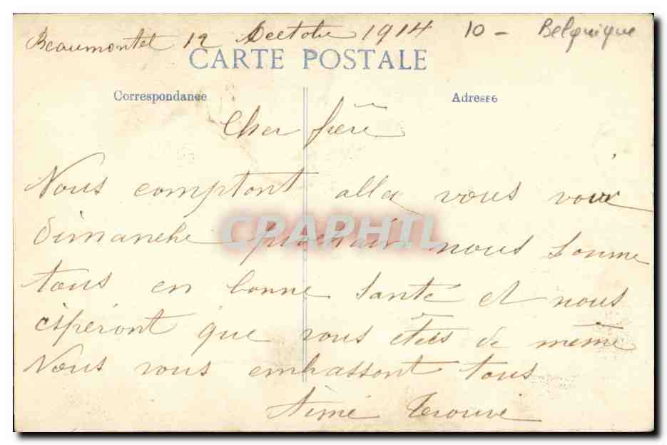 S.M. Albert Ier, roi des Belges — Décoré de la Médaille Militaire — E. Le Deley, imprimeur, Paris — Verso