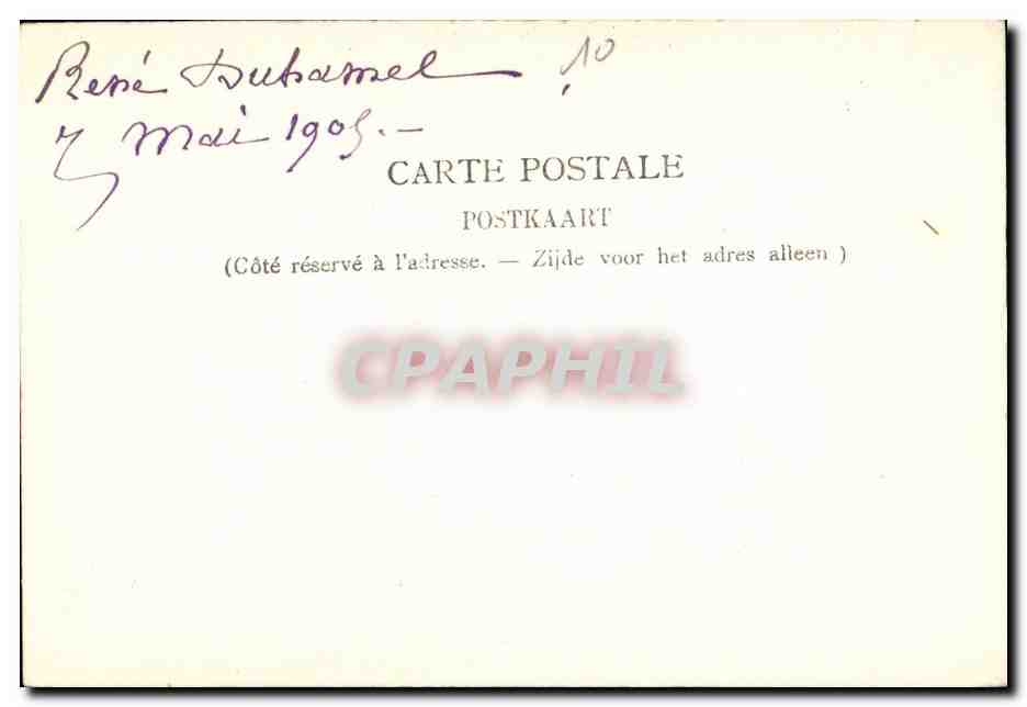 CPA Laitiere flamande (folklore metier agriculture) — Rückseite