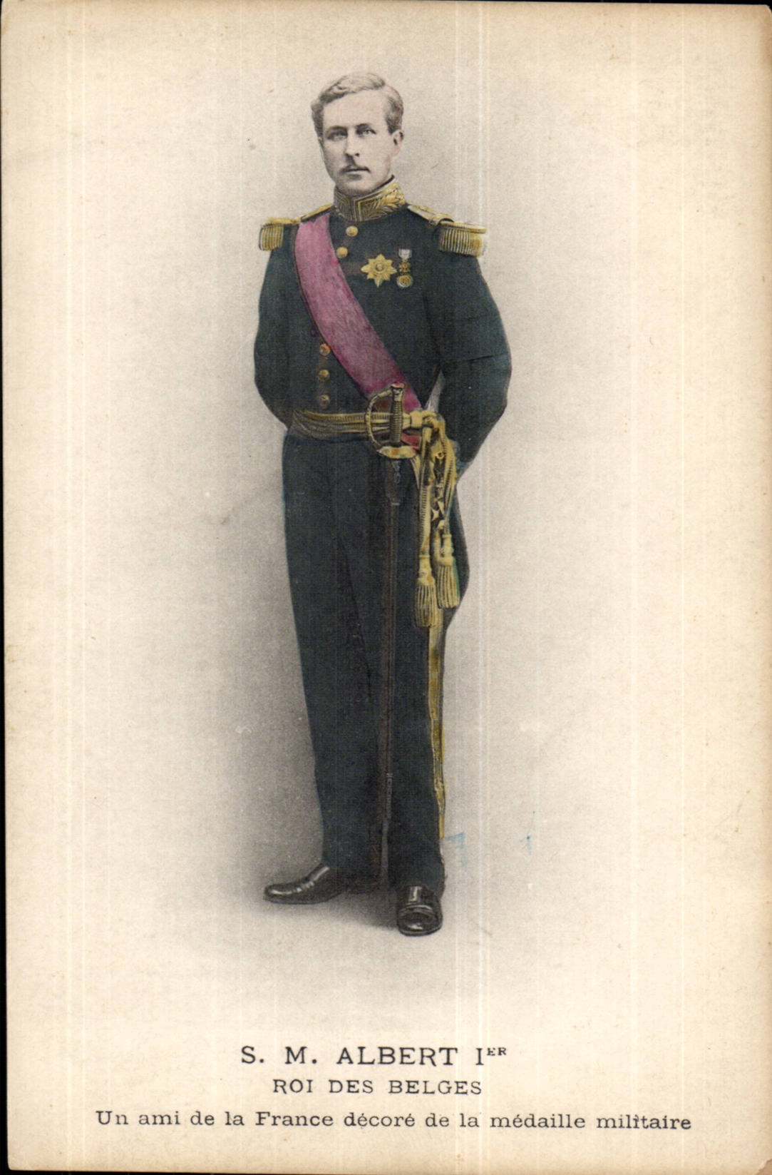 S.M. Albert Ier, Roi des Belges — Un ami de la France décoré de la médaille militaire — Éditeur : L. Rey, Paris