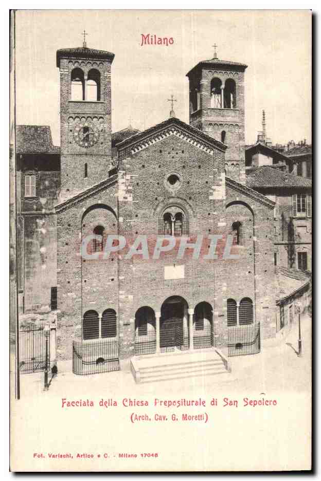 Italie Italia CPA Facciata delle chiesa Prepositurale di SAn Sepolero