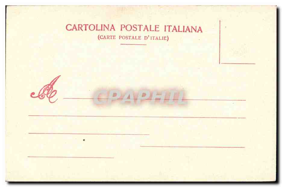 Italie Italia CPA Facciata delle chiesa Prepositurale di SAn Sepolero — Rückseite