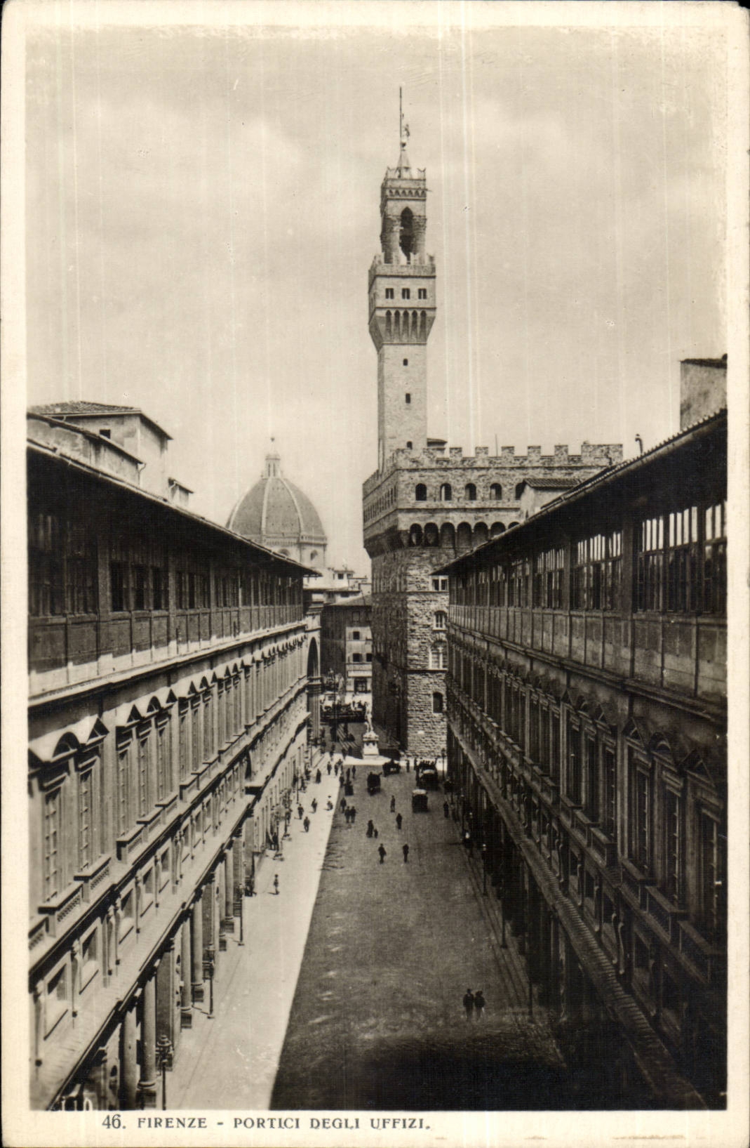 Italie Italia CPA Firenze Portici degli Uffizi