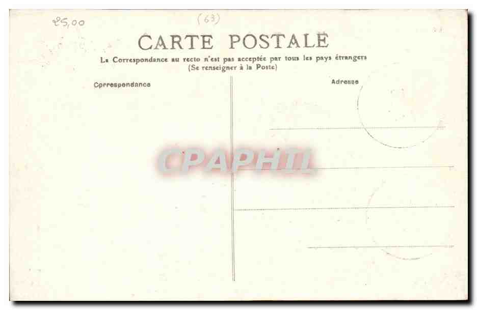 Puy de Dome- Touristes sur la Tour-CPA — Rückseite