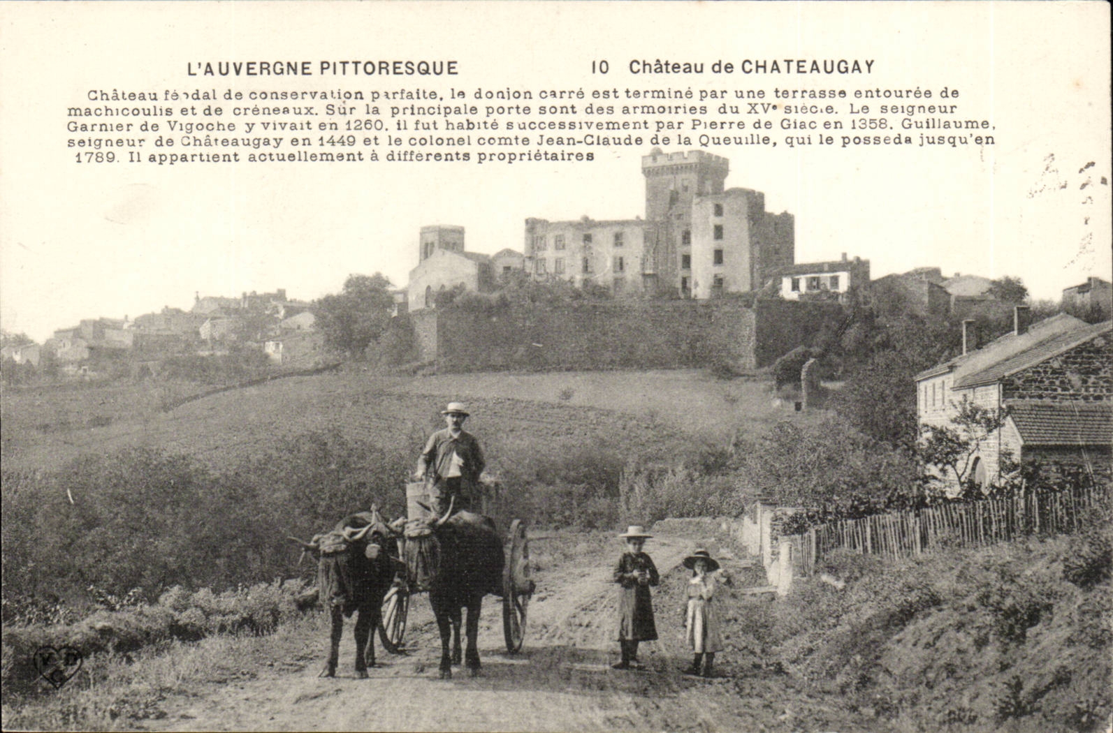Château de Châteaugay — L'Auvergne pittoresque — éditeur CPAPHIL n°10