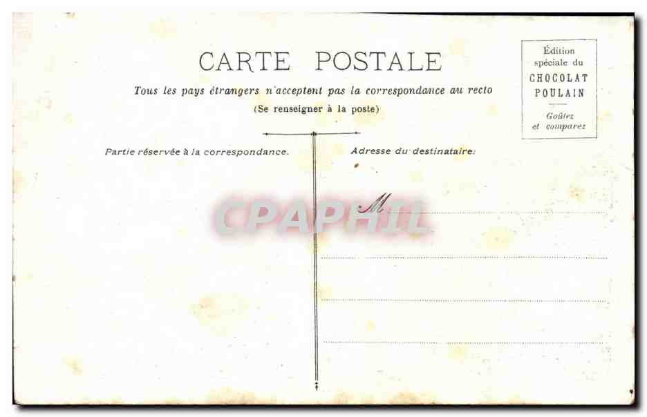 Vue de Clermont-Ferrand — sur le Puy-de-Dôme — Édition spéciale du Chocolat Poulain — Reverso