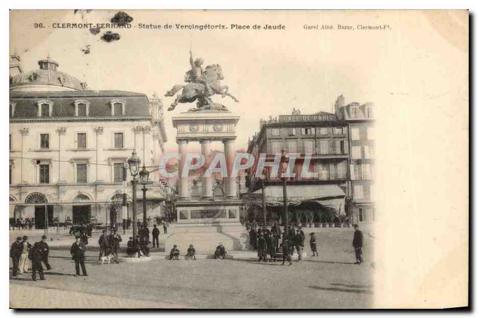 Clermont-Ferrand - Statue de Vercingétorix. Place de Jaude — Garel Alné, Bazar, Clermont-Ferrand