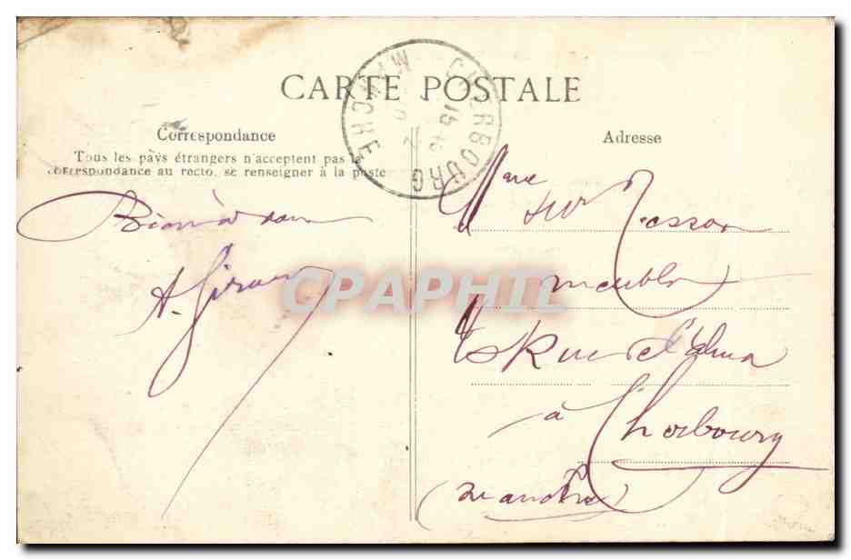 CLERMONT-FERRAND — Place de Jaude — Vue prise de l'Hôtel de la Poste — Reverso
