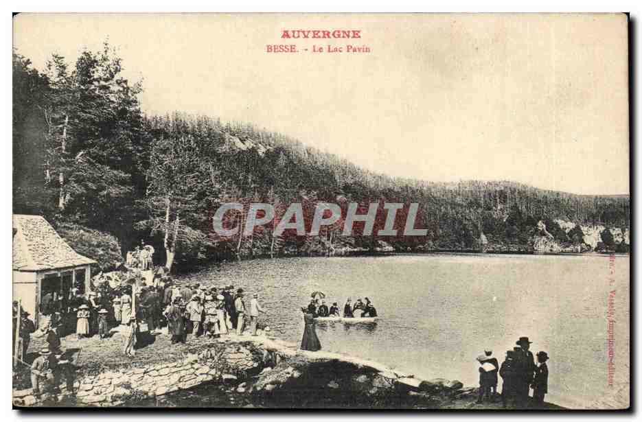Puy de Dome- Besse- Le Lac Parvis- Baigner-CPA