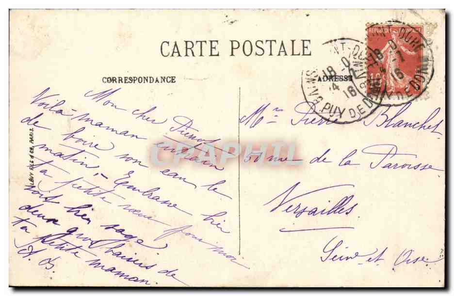 Le Mont-Dore — L'Établissement Thermal — Source Madeleine — LL. — N° 198 — Reverso