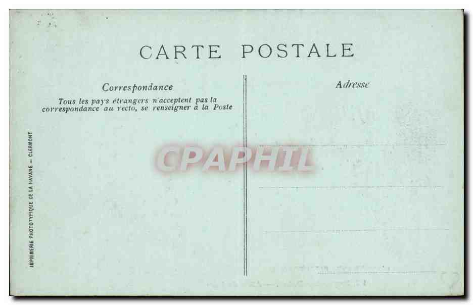 Puy de Dome-Royat-les-bains- Allee du Parc-CPA — Rückseite