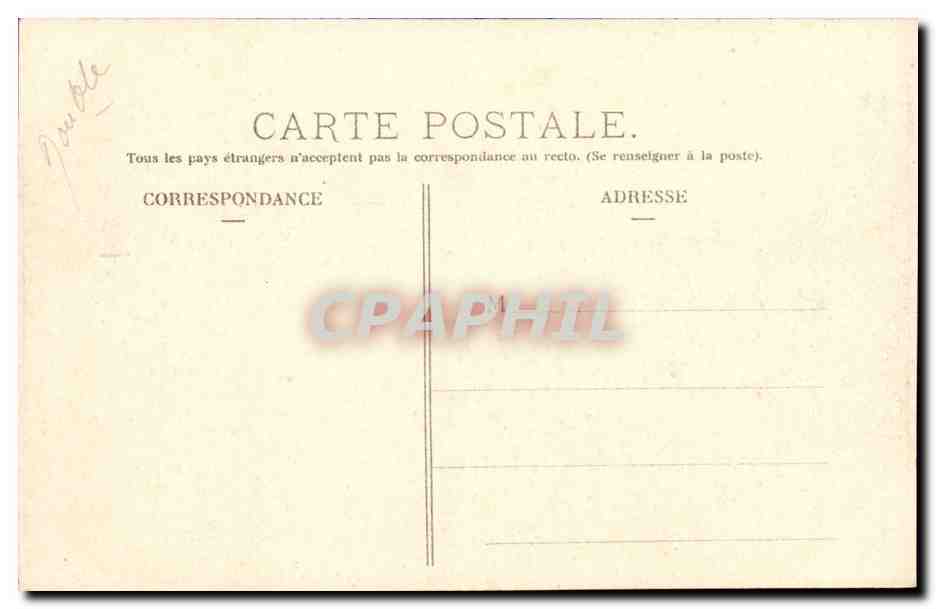 Puy de Dome-Circuit d'Auvergne Coupe Gordon Bennet 1905- Grand tournant pres la Basaque-Automobile-CPA — Verso