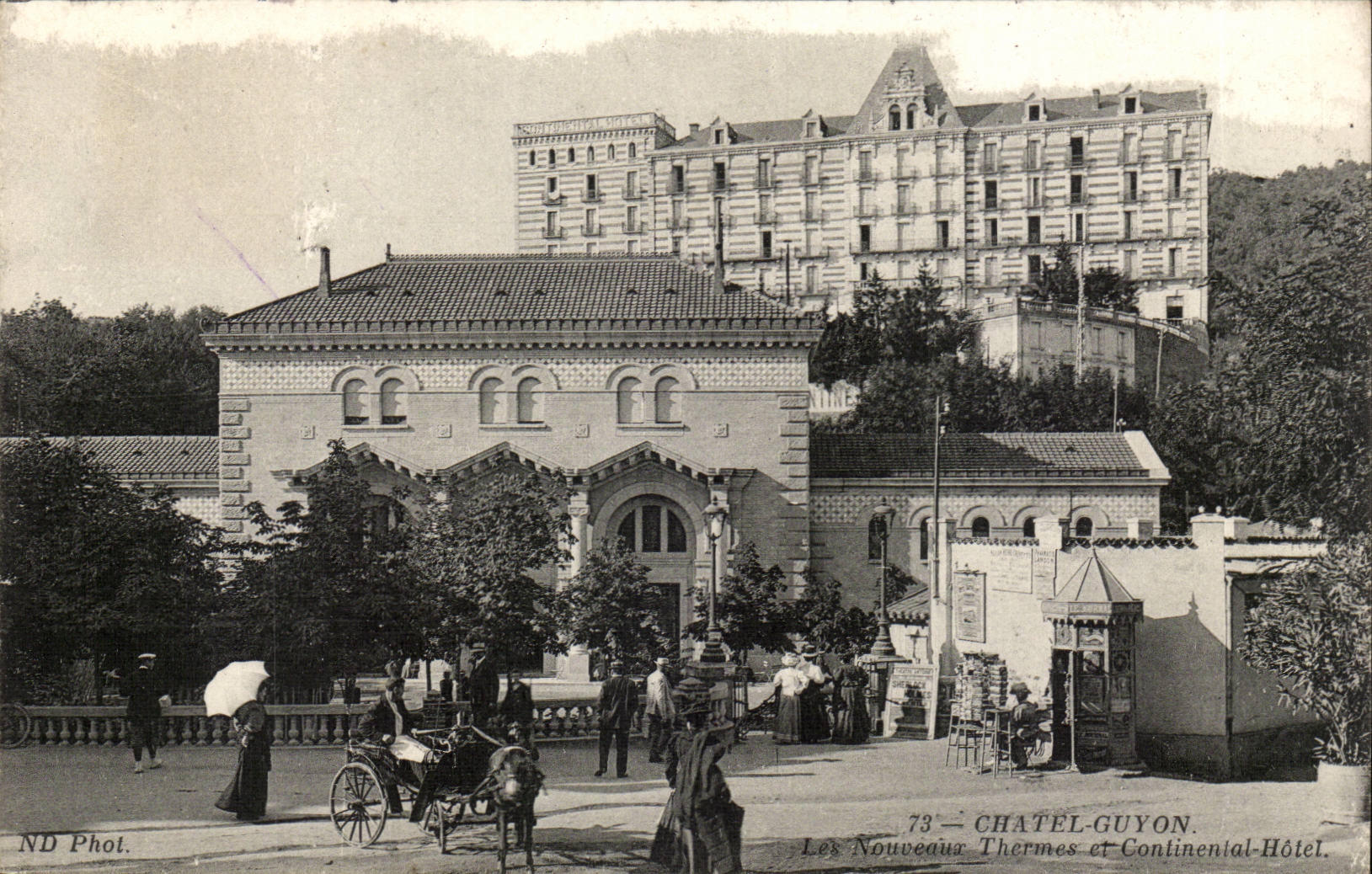 Puy de Dome- Chatel-guyon- Les Nouveau Thermes et Continental Hotel - -CPA