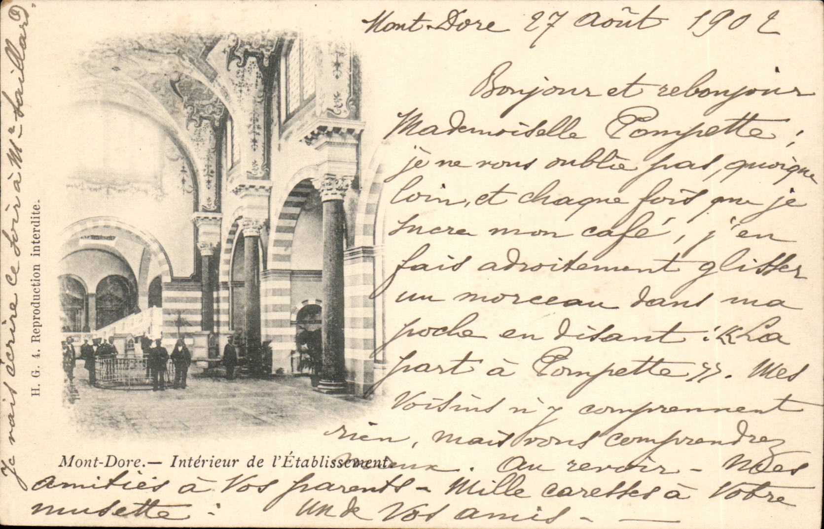 Puy de Dome- Mont Dore-Interieur de L'Etablissement - -CPA