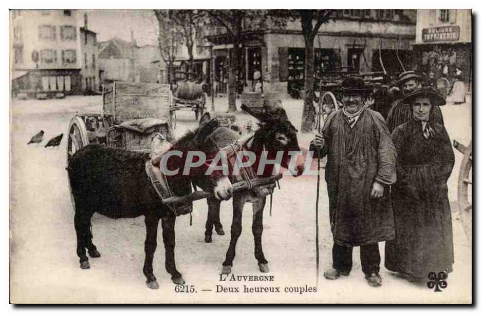 L'Auvergne — Deux heureux couples — série 6215