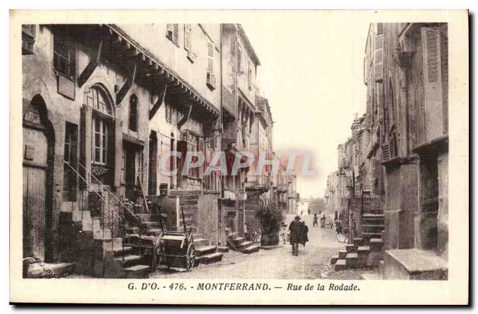 Puy de Dome-Montebrand- Rue de la Rodade-CPA