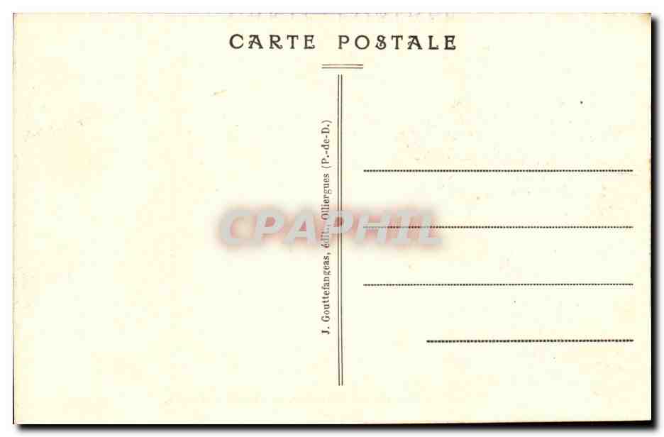 Puy de Dome-Montebrand- Rue de la Rodade-CPA — Rückseite