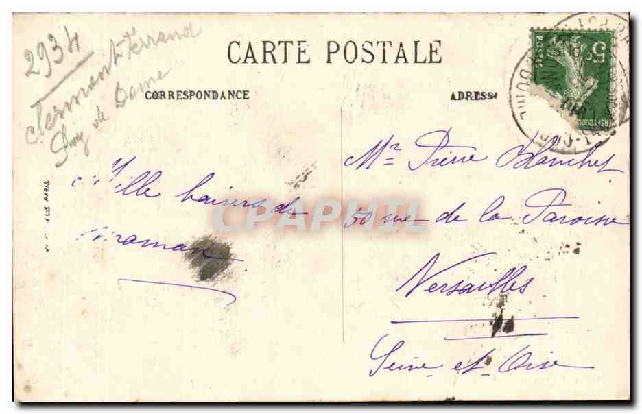 Le Mon-Dore — L'Établissement Thermal vu de l'Hôtel Sarciron — LL. n°21 — Achterkant