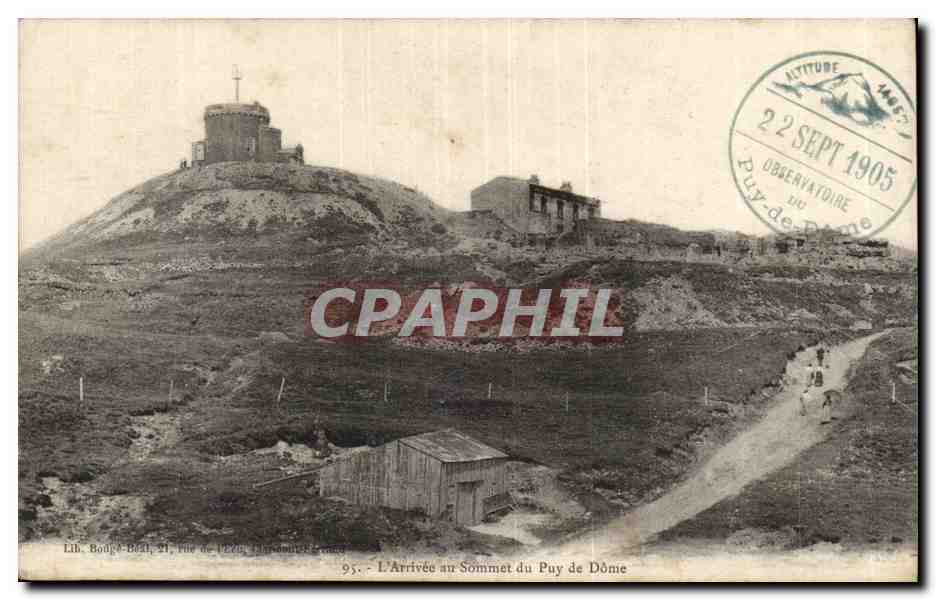 Arrival at the Summit of Puy de Dôme — Observatory — Lib. Bouge-Béth, 93