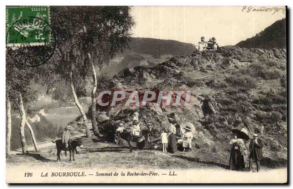 Puy de Dome- La Bourboule- Sommet de la Roche de Fees-ane -CPA