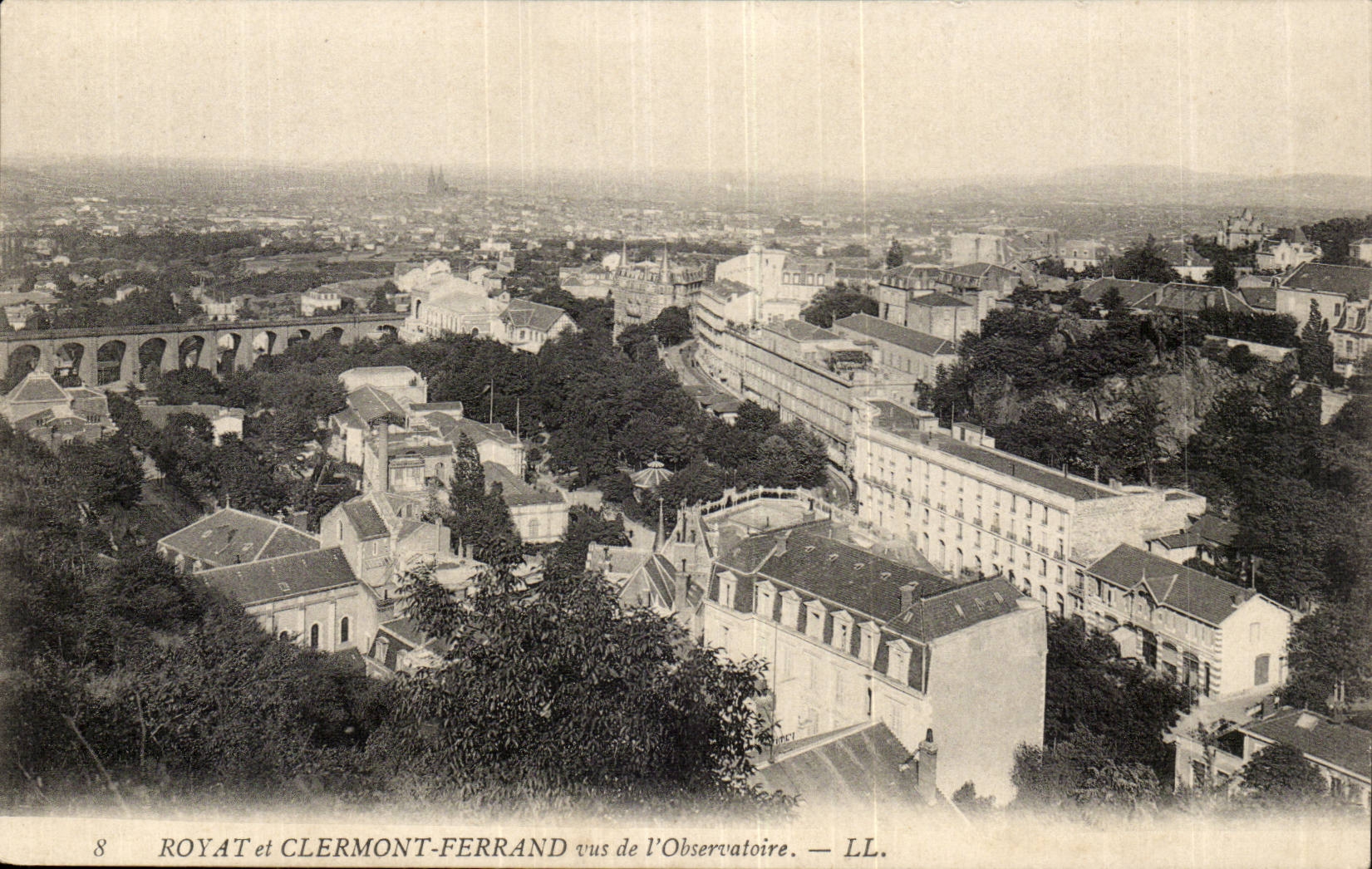Puy de Dome- Royat et Clermont-Ferrand- vue de l'Observatoire -CPA