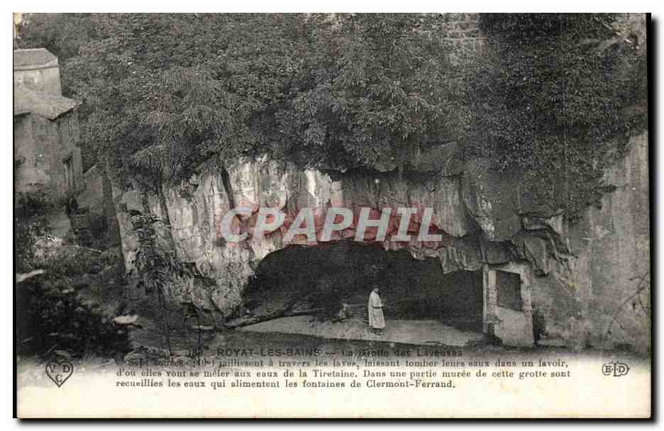 Royat-les-Bains — La Grotte des Lavées — Éditeur V.D.C.