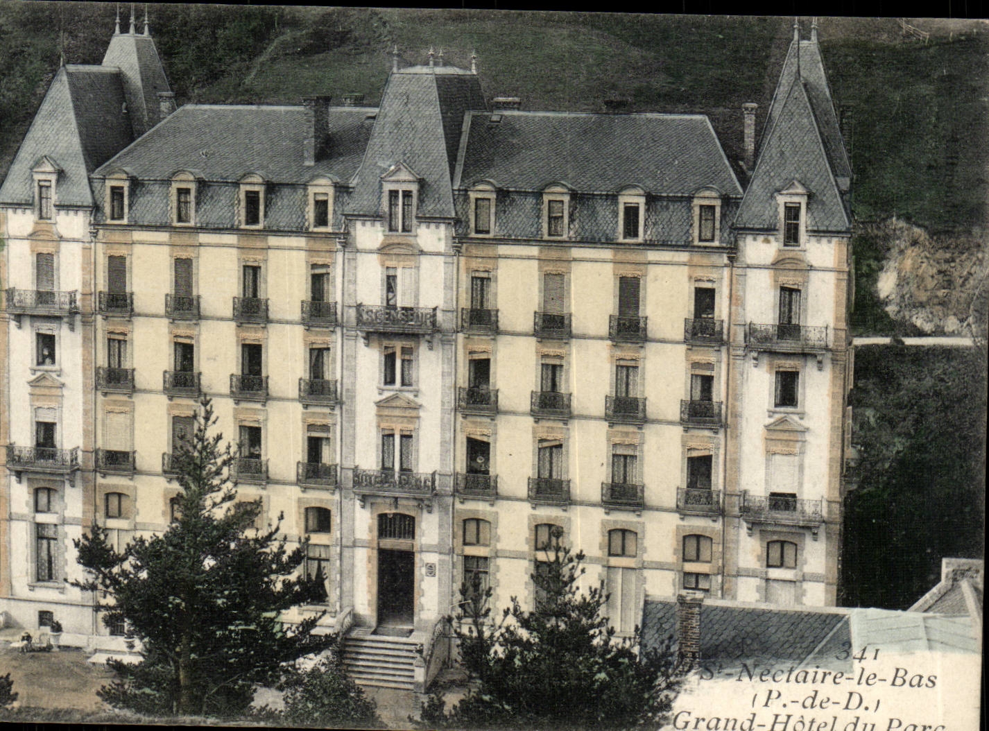 Puy de Dome- Saint Nectaire-le-bas- Grand Hotel et Parc--CPA 