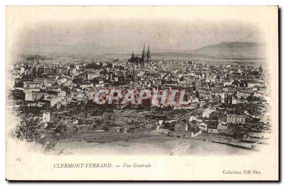Puy de Dome-Clermont-Ferrand-Vue Generale -CPA 