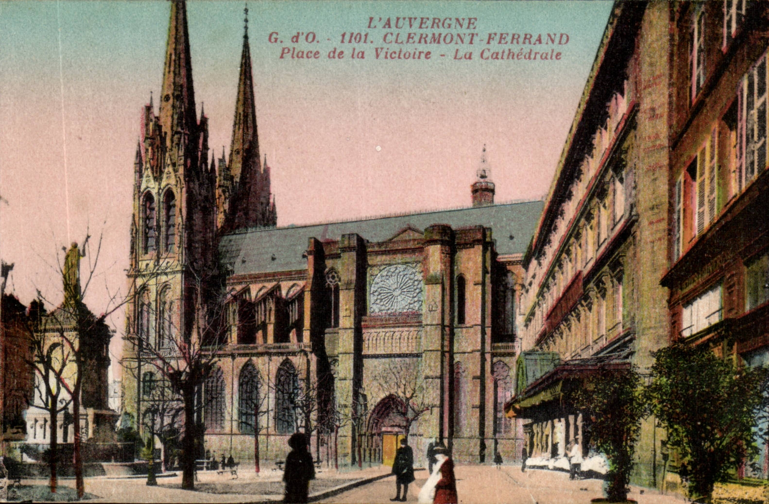 Puy de Dome- Clermont-Ferrand-Place de la Victoire- La Cathedrale-CPA