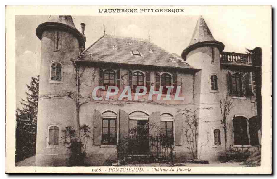 Puy de Dome- Pontgibaud- Chateau de Pinacle-CPA