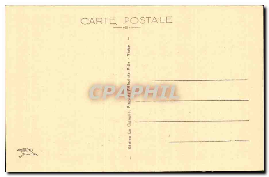 Pontgibaud — Panorama — Le Puy de Dôme dans les nuages — Édition La Ciprose, Vichy — Verso