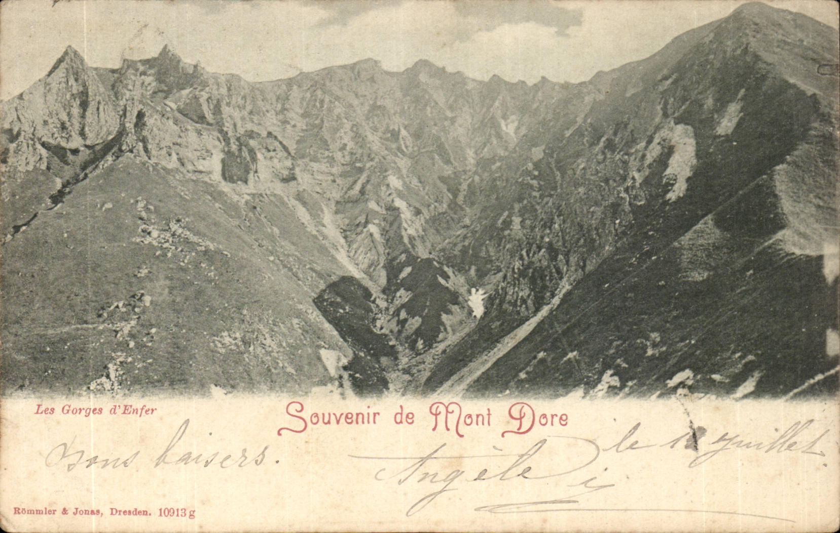 Puy de Dome- Souvenir de le Mont Dore-CPA