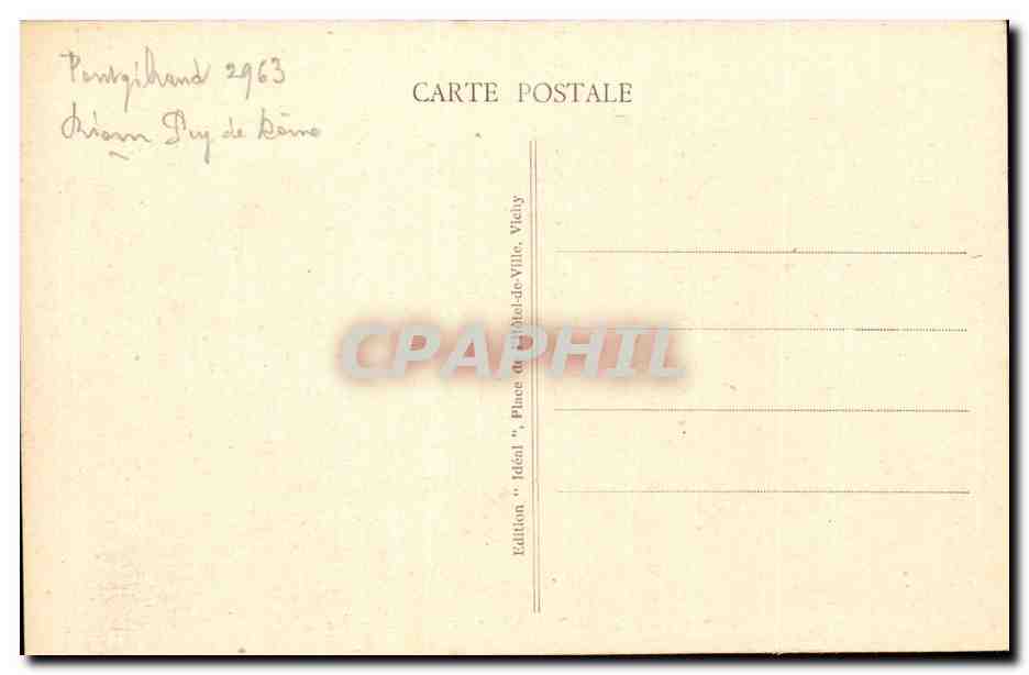 Puy de Dome- Pontgibaud- Le Village de Montfermy-CPA — Verso