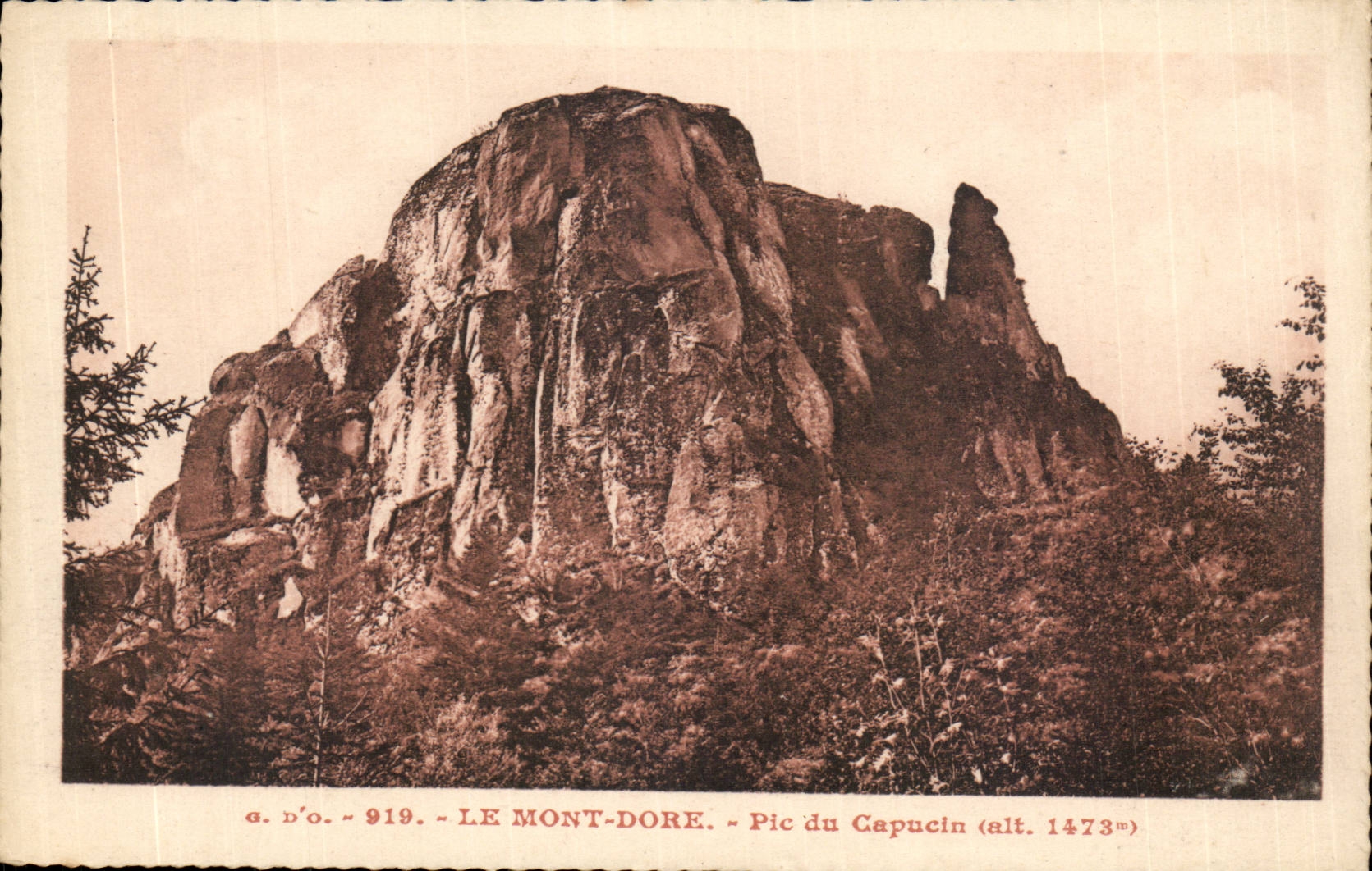 Puy de Dome- Le Mont Dore- Pic du Capucin -alt 1478m-CPA