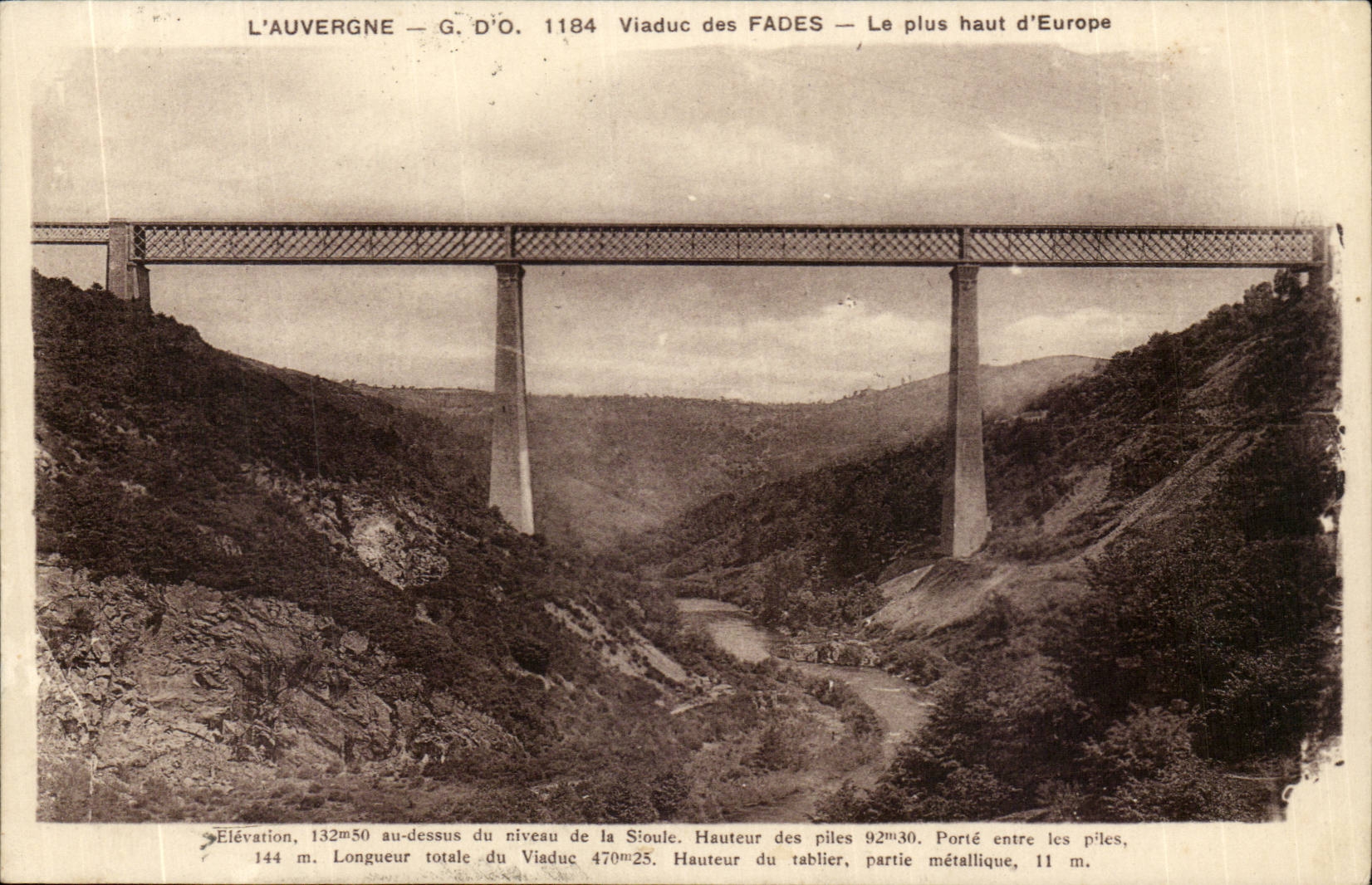 Viaduc des Fades — Der höchste in Europa — G.D'O. 1184