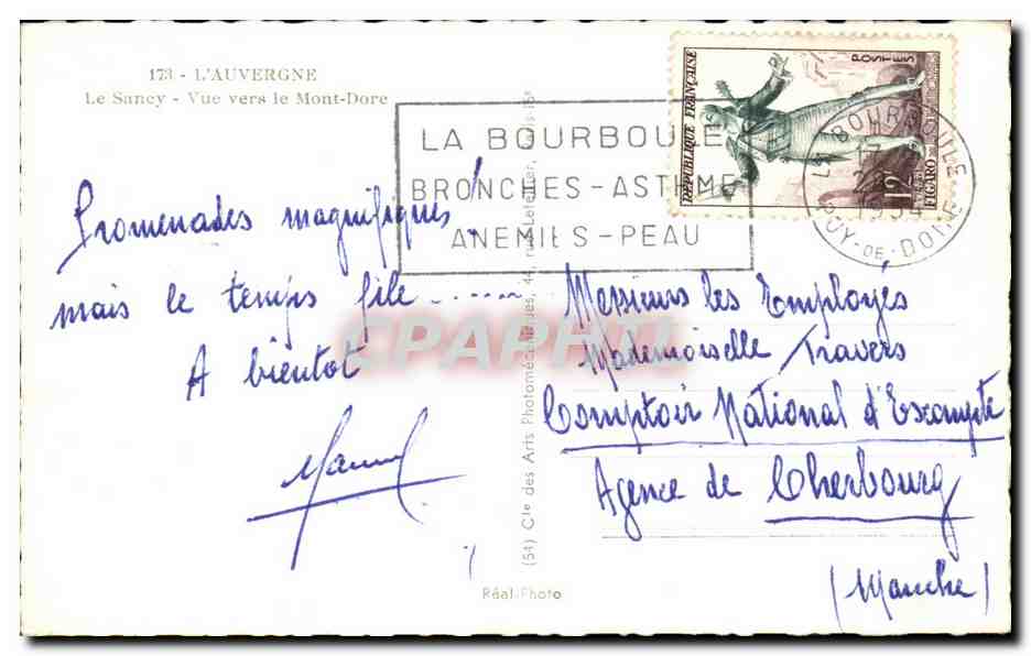 Puy de Dome- Le Sancy- Vue vers le Mont Dore - -CPA — Verso